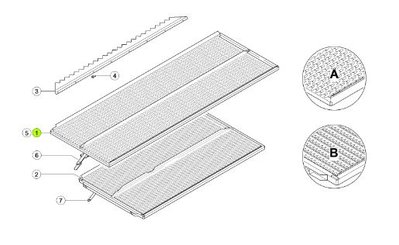 756464 - Решето верхнє Claas Lexion / PW Group 756464 PW Group фото